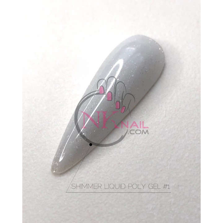 Жидкий полигель Crooz Shimmer Liquid Polygel №01, 15 мл